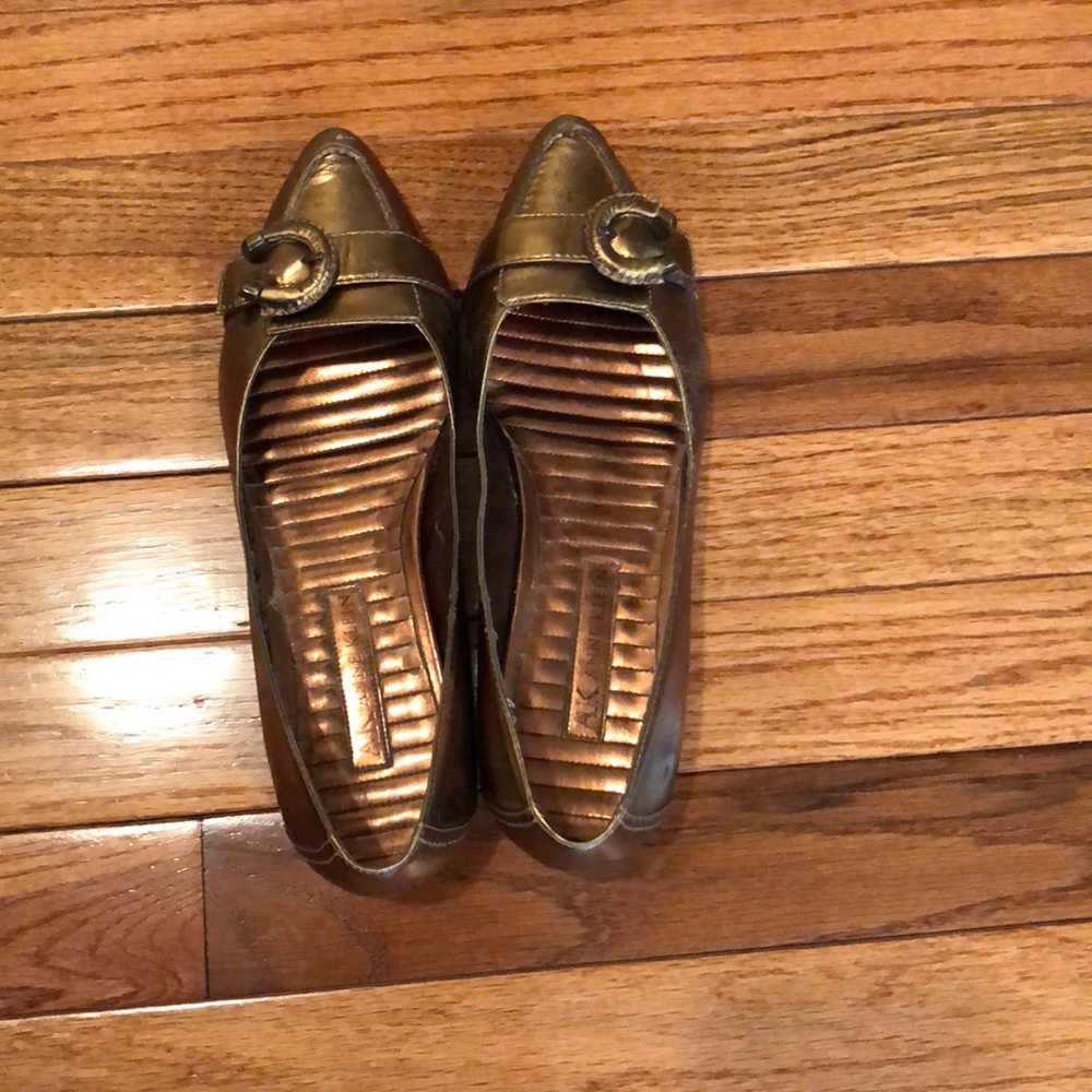 Anne Klein gold flats
